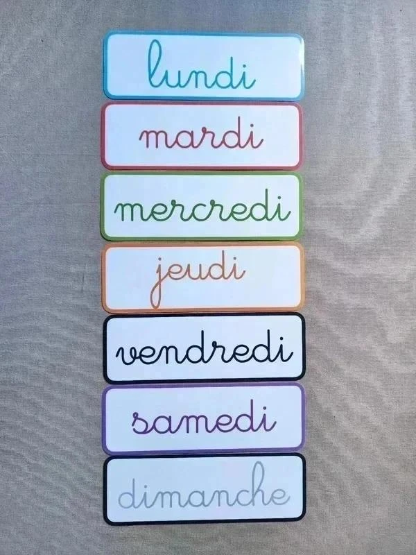 Cursive weekdays posters – photo 2